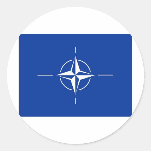 N.A.T.O. RUNDER AUFKLEBER (Vorderseite)