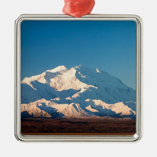 N.A., USA, Alaska. McKinley in Denali Silbernes Ornament (Vorne)