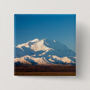N.A., USA, Alaska. Mt. McKinley in Denali Button