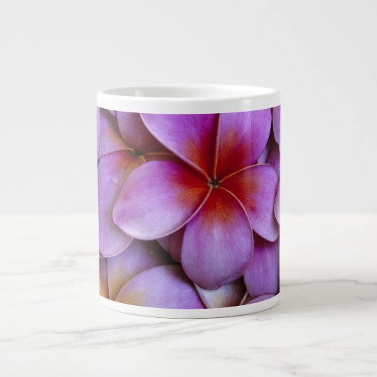 N.A., USA, Maui, Hawaii. Rosa Plumeria blüht. Jumbo-Tasse (Vorderseite)