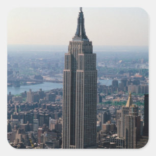 N.A., USA, New York, New York City. Das Reich Quadratischer Aufkleber