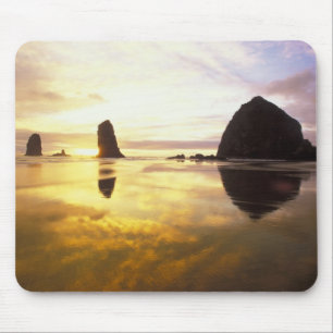 N.A., USA, Oregon, Cannon Beach Sonnenuntergang mi Mousepad