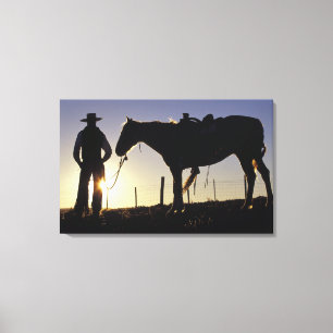 N.A., USA, Oregon, Seneca, Ponderosa Ranch, Leinwanddruck