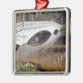 N.A., USA, South Carolina, Charleston.Magnolie Silbernes Ornament (Links)