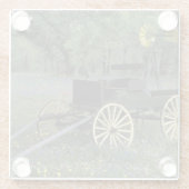 N.A., USA, Texas, Devine, alter Lastwagen Glasuntersetzer (Rückseite)