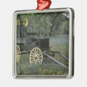 N.A., USA, Texas, Devine, alter Lastwagen und Silbernes Ornament (Links)