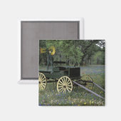N.A., USA, Texas, Devine, Old Waggon und Magnet (Vorderseite/Rückseite)