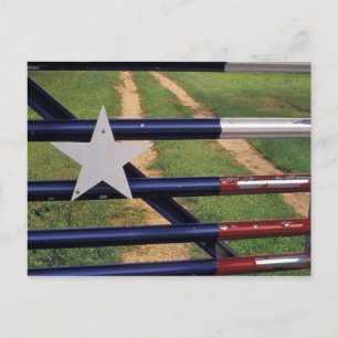 N.A., USA, Texas, Lake Buchanan, Flagge von Texas Postkarte