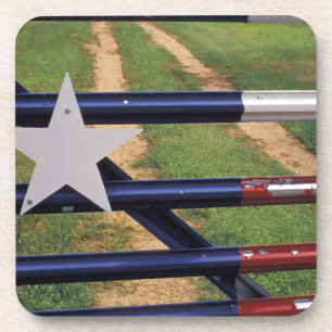 N.A., USA, Texas, Lake Buchanan, Flagge von Texas Untersetzer