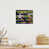 N.A., USA, Texas, Lake Buchanan, Texas-Flagge Poster (Küche)
