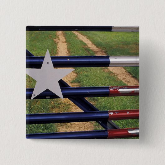 N.A., USA, Texas, See Buchanan, Texas-Flagge Button (Vorderseite)