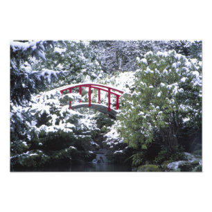 N.A., USA, Washington, Seattle. Mondbrücke in Fotodruck