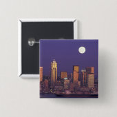 N.A., USA, Washington, Seattle Seattle Skyline Button (Vorne & Hinten)