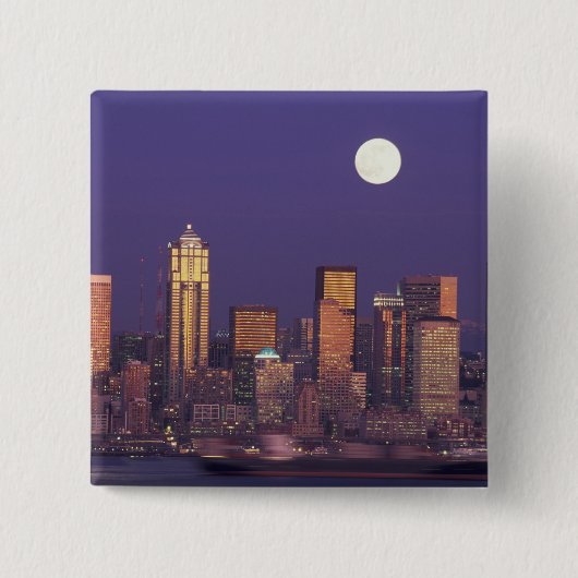 N.A., USA, Washington, Seattle Seattle Skyline Button (Vorderseite)