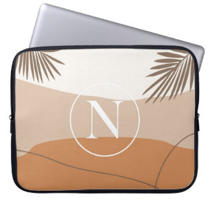 N - Anfangsbuchstabe N Abstraktes Design Laptopschutzhülle