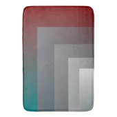 N - aquamarine graue Bordeaux Badematte (Vorderseite Vertikal)