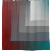 N - aquamarine graue Bordeaux Duschvorhang (Vorderseite)