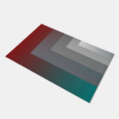 N - aquamarine graue Bordeaux Fußmatte (Schrägansicht)