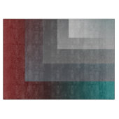 N - aquamarine graue Bordeaux Schneidebrett (Vorderseite)