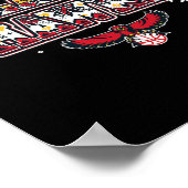 N Atlanta Hawks Christmas Ugly Sweater Poster (Ecke)