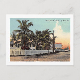 N Beach St, Key West, Florida Vintag Postkarte