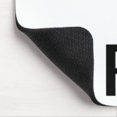 n-"Brüllen" mousepad/-WEISS Mousepad (Ecke)