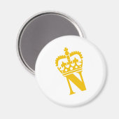 N - Buchstabe - Name Magnet (Vorderseite/Rückseite)