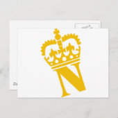 N - Buchstabe - Name Postkarte (Vorne/Hinten)