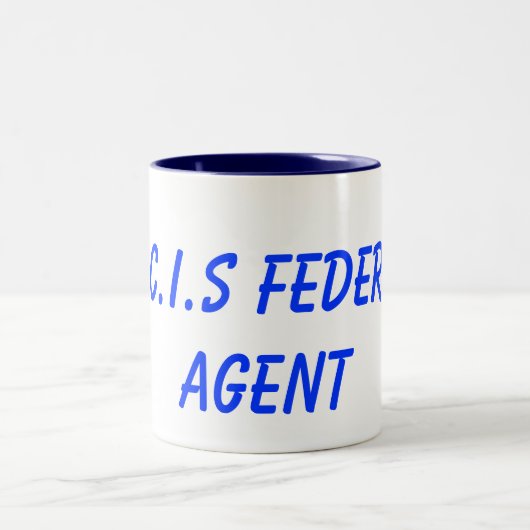 N.C.I.S bundesstaatlicher Agent Zweifarbige Tasse (Mittel)