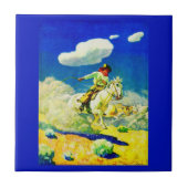 N. C. Wyeth Cowboy Fliese (Vorderseite)