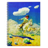 N. C. Wyeth Cowboy Notizblock (Vorderseite)