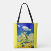 N. C. Wyeth Cowboy print Tasche (Rückseite)