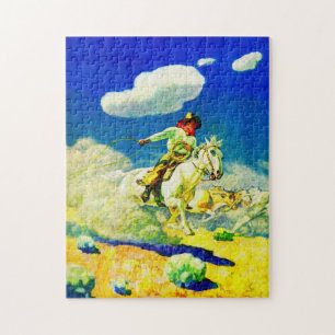 N. C. Wyeth Cowboy Puzzle