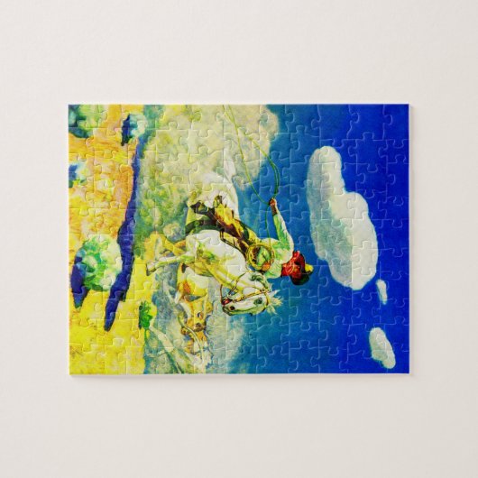 N. C. Wyeth Cowboy Puzzle (Horizontal)