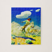 N. C. Wyeth Cowboy Puzzle (Vertikal)