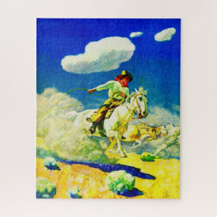N. C. Wyeth Cowboy Puzzle