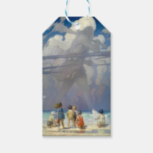 N.C. Wyeth Der Riese 1923 Vintage-Illustration Geschenkanhänger