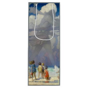 N.C. Wyeth Der Riese 1923 Vintage-Illustration Geschenktüte Für Weinflaschen