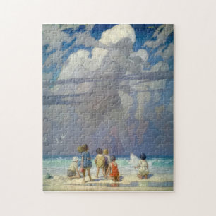 N.C. Wyeth Der Riese 1923 Vintage-Illustration Puzzle