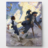 N. C. Wyeth Long John Silver und sein Parrot Poste Fotoplatte (Vorderseite)