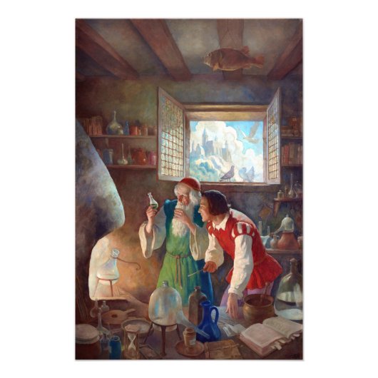 N.C. Wyeth The Alchemist Poster (Vorne)