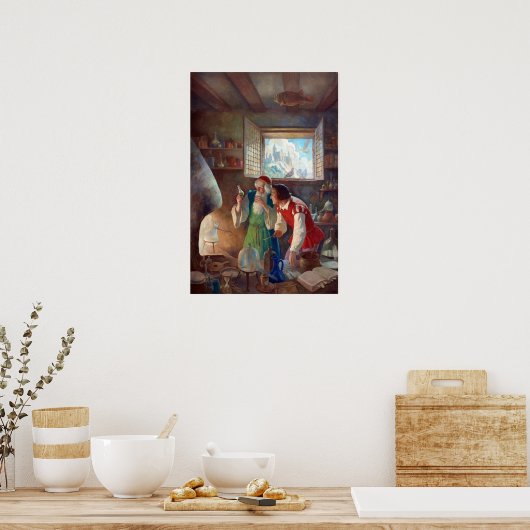 N.C. Wyeth The Alchemist Poster (Küche)