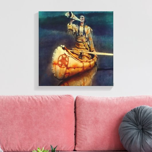 N C Wyeth Western Malerei "The Moose Call" Leinwanddruck (Insitu (Wohnzimmer))