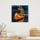 N C Wyeth Western Malerei "The Moose Call" Poster (Küche)