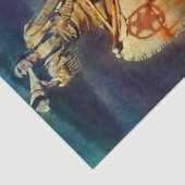 N C. Wyeth Western Malerei "The Moose Call" Seidenpapier (Ausschnitt)