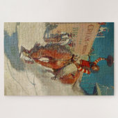N C Wyeth Western Malerei "The Rodeo" Puzzle (Horizontal)