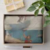 N C. Wyeth Western Malerei "The Rodeo" Seidenpapier (Geschenk)