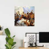 N C Wyeth Western Malerei "The War Party" Poster (Heimbüro)