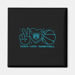 N Charlotte Hornets Frieden Liebe Sketll Magnet