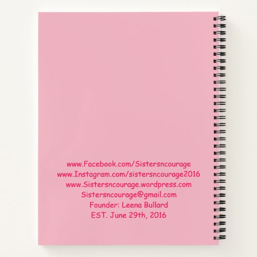 N-Courage (c) Notizbuch 20161 (Rückseite)